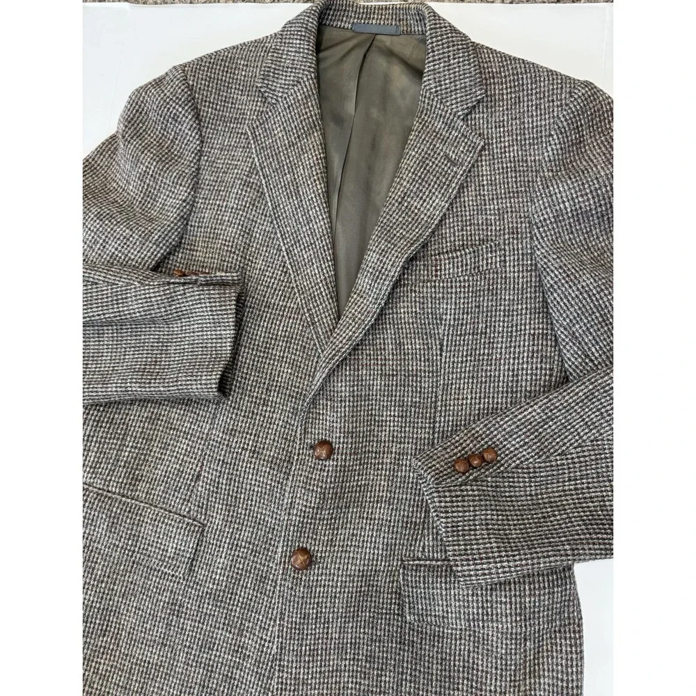 Vintage Dorman Winthrop Blazer Mens Lined Jacket Handwoven 100%‎ Pure Wool